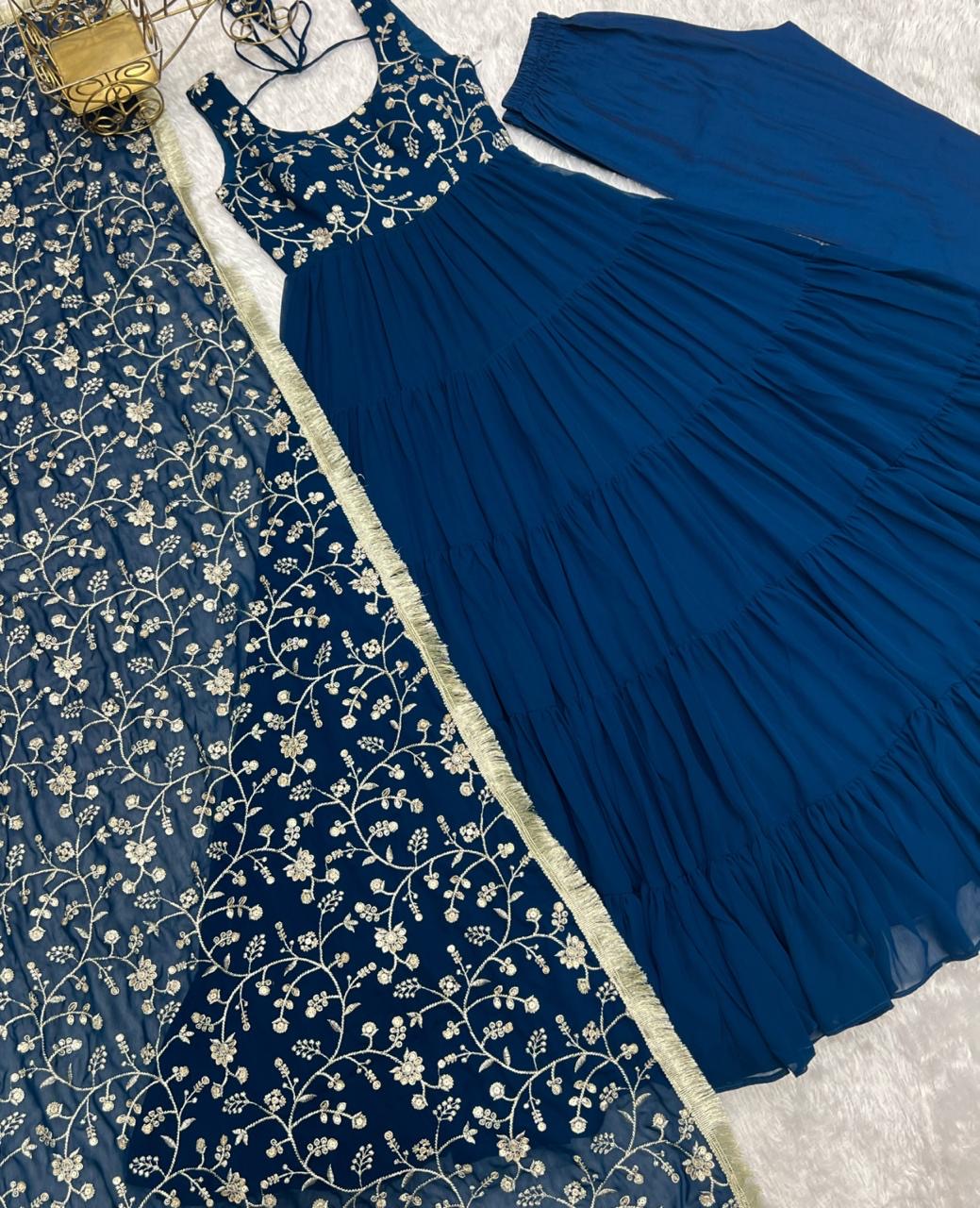 Anarakali Gowns /3 In one Use Set