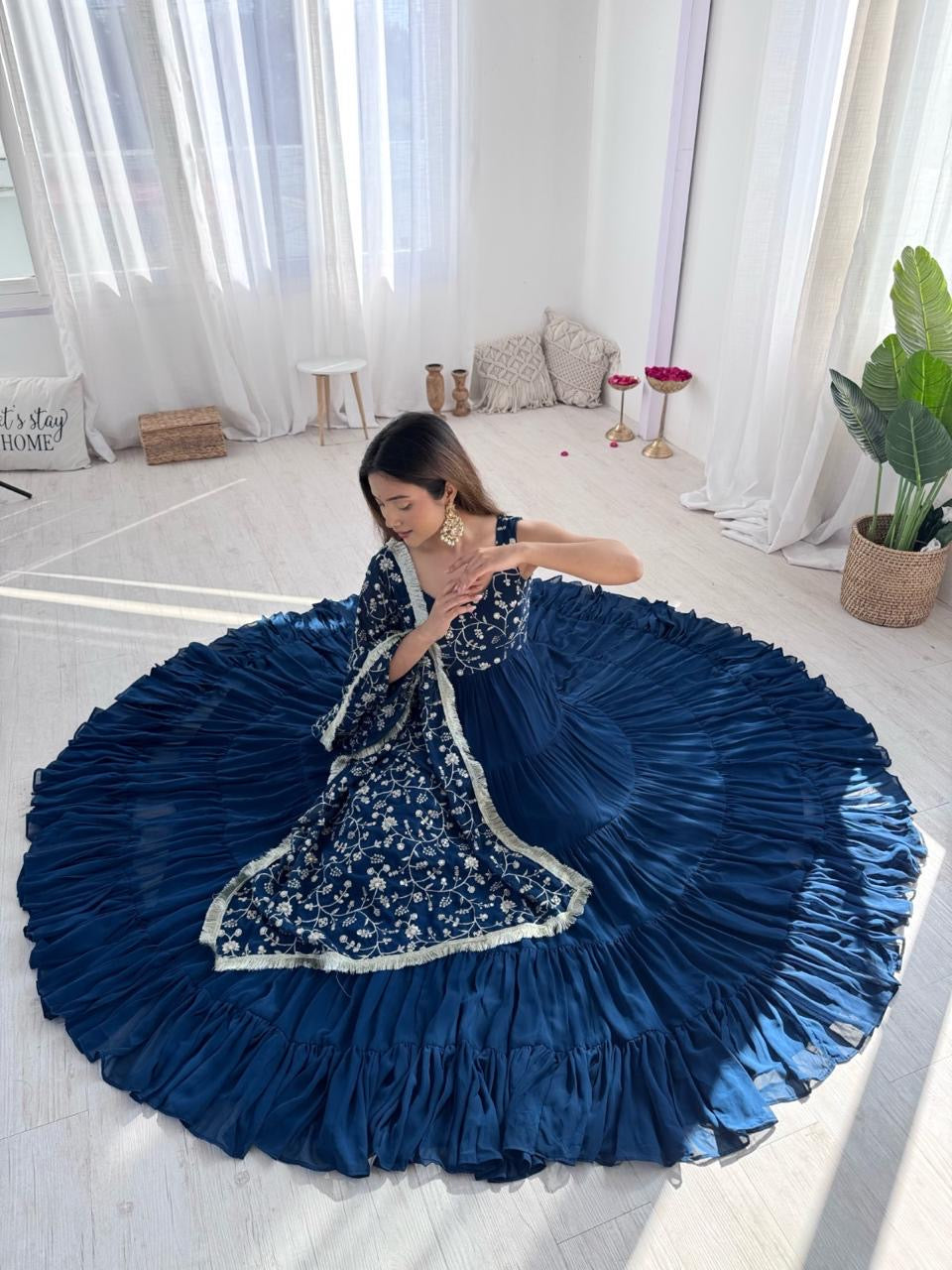 Anarakali Gowns /3 In one Use Set
