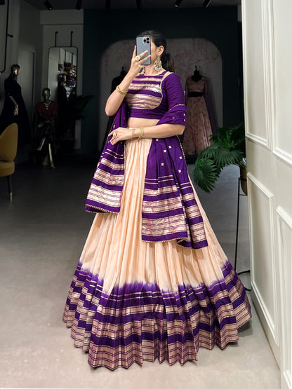 Pure Chanderi Lehenga sets