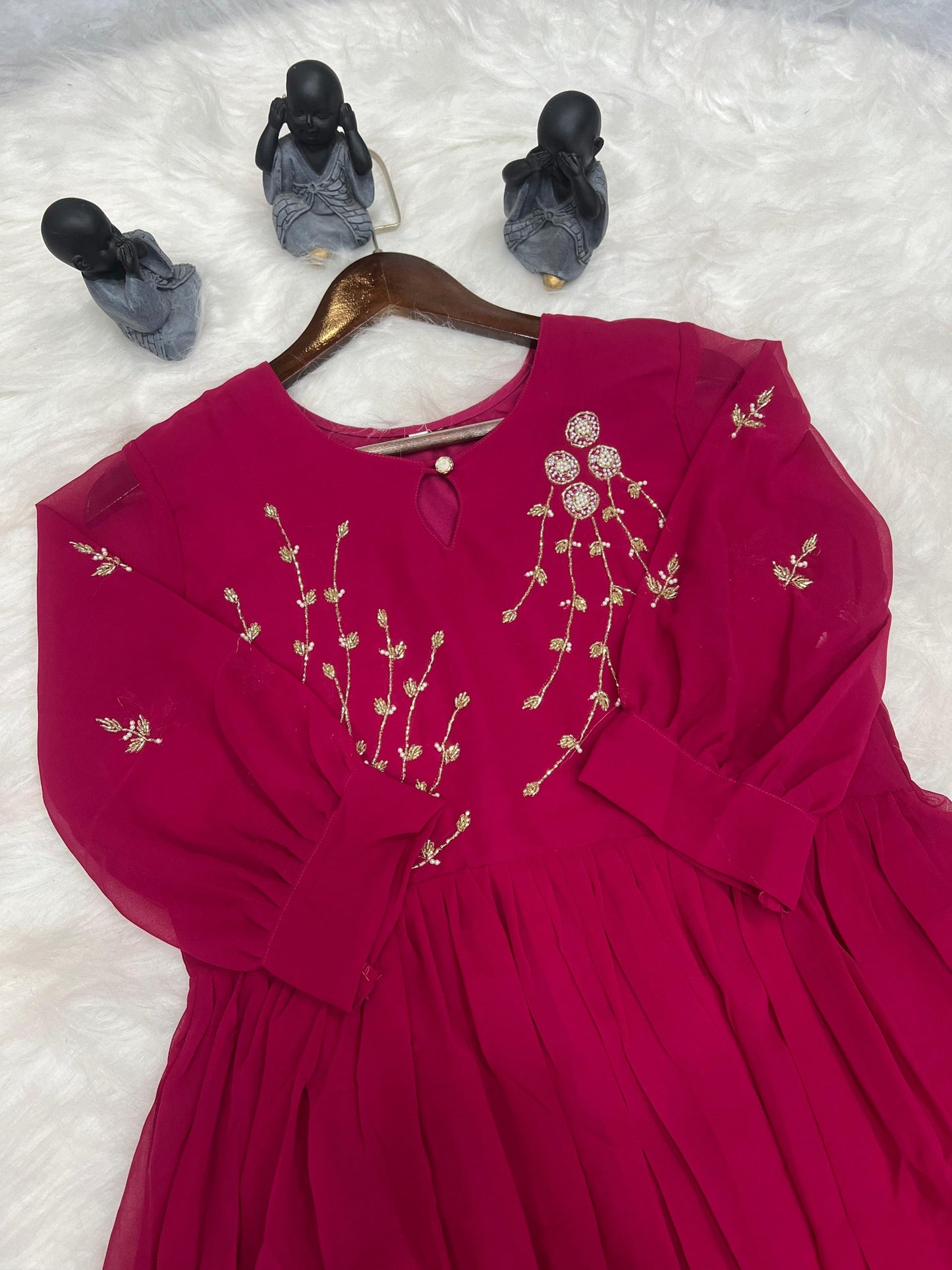 Georgette handwork kurtis