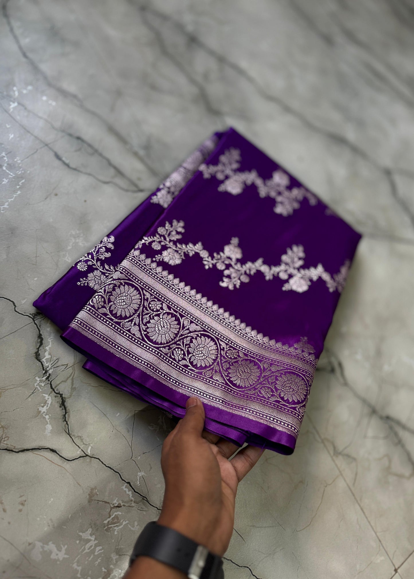 Luxe Pure Banarasi Handloom Mashru silk luxe sarees