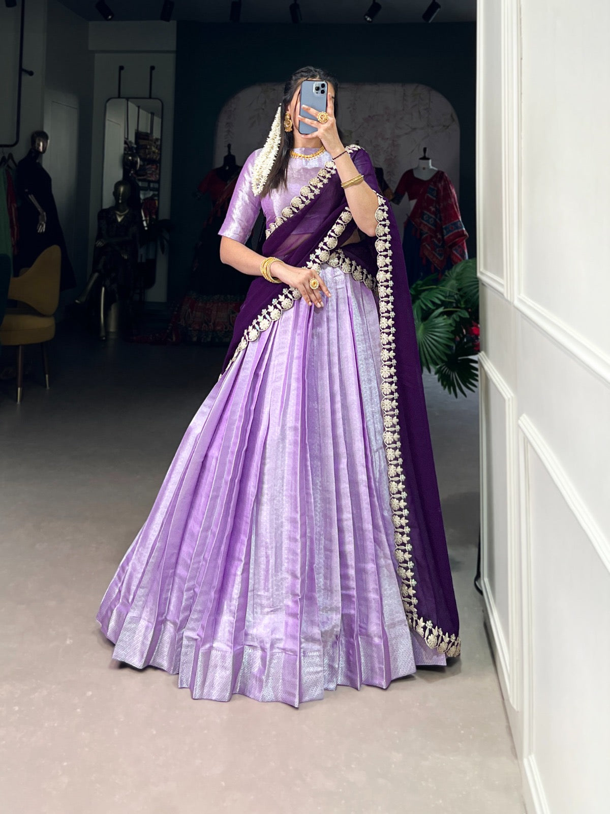 lehenga dress purple Purple Aster Lehenga