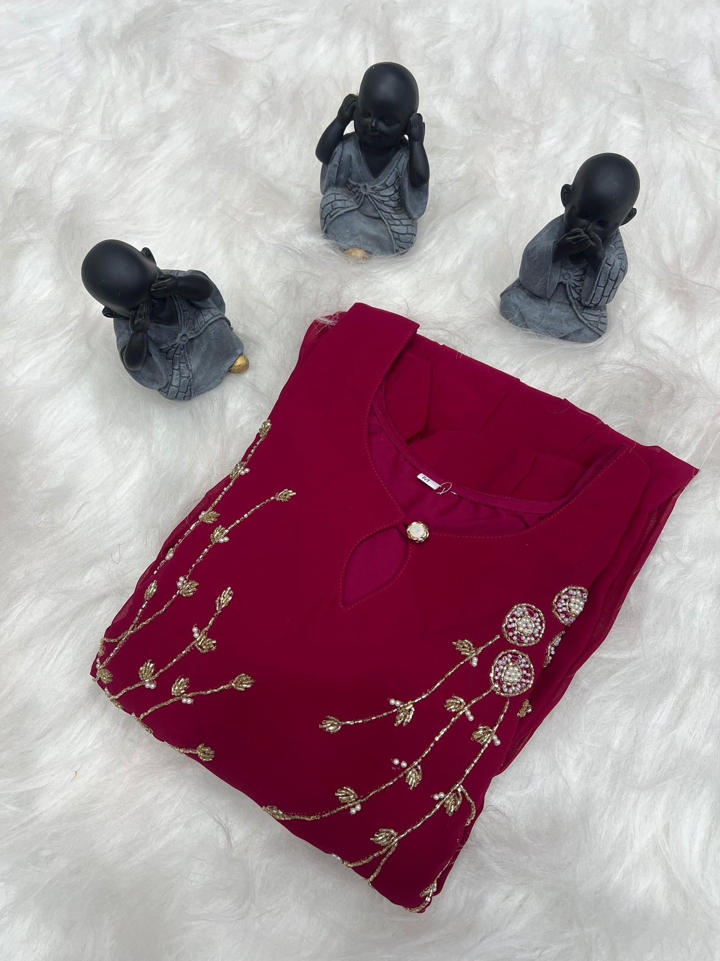 Georgette handwork kurtis