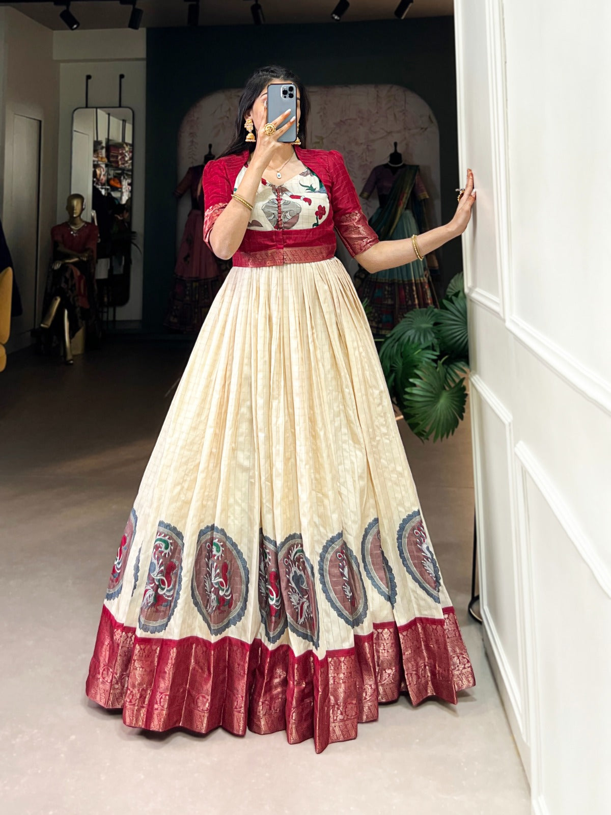 Gown with Koti (2 in Use Gowns )