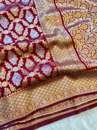 Amabani Mam inspired Banarasi Soft Katan silk