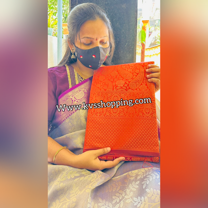 Semi Kanchipuram Banarasi Budget Sarees