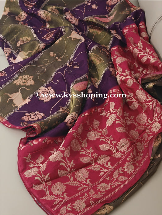 Pure Tissues Kalamkari luxe Saree (Celebrate Inspired)