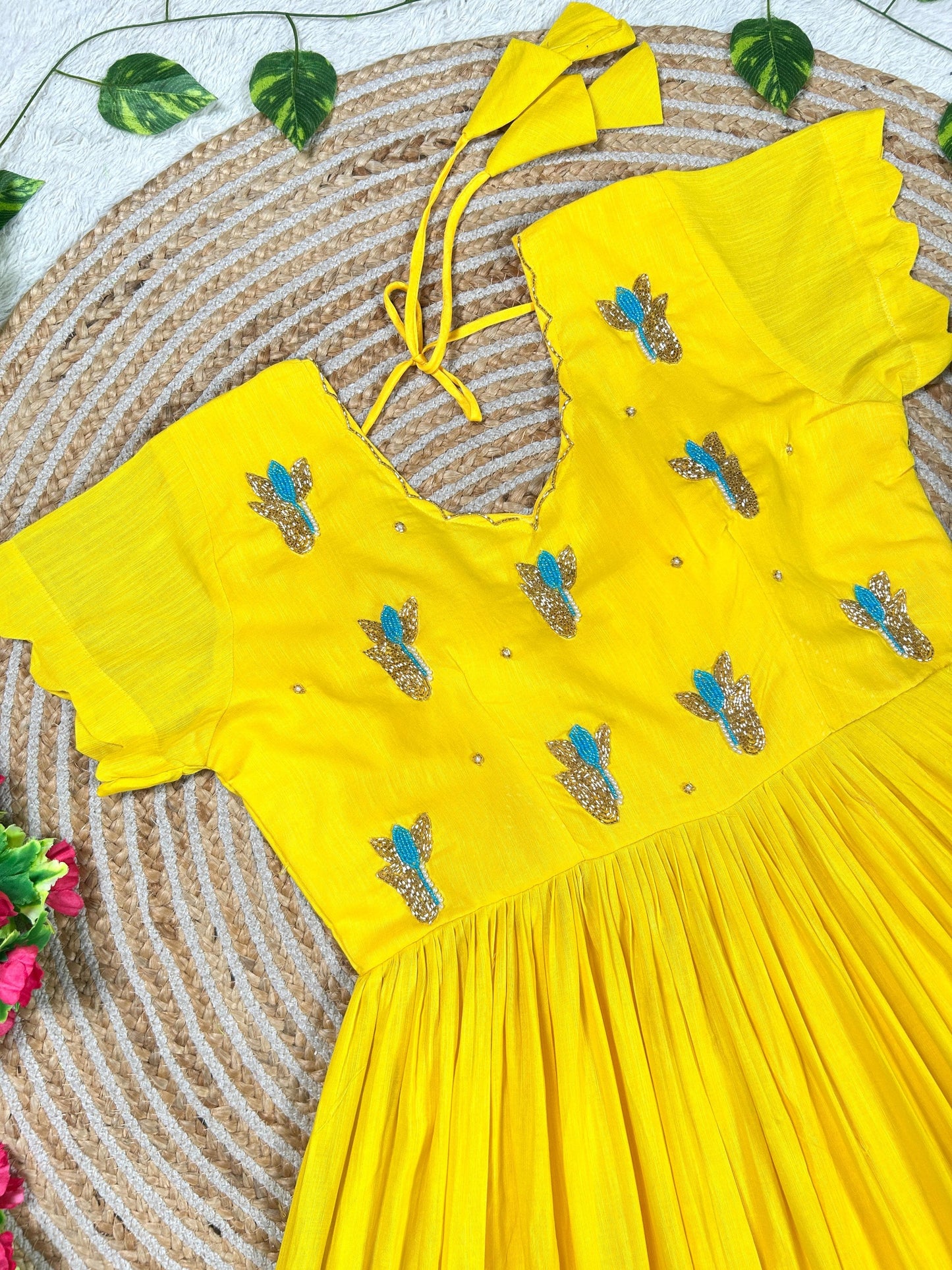 Handwork Duel shade Mul gowns