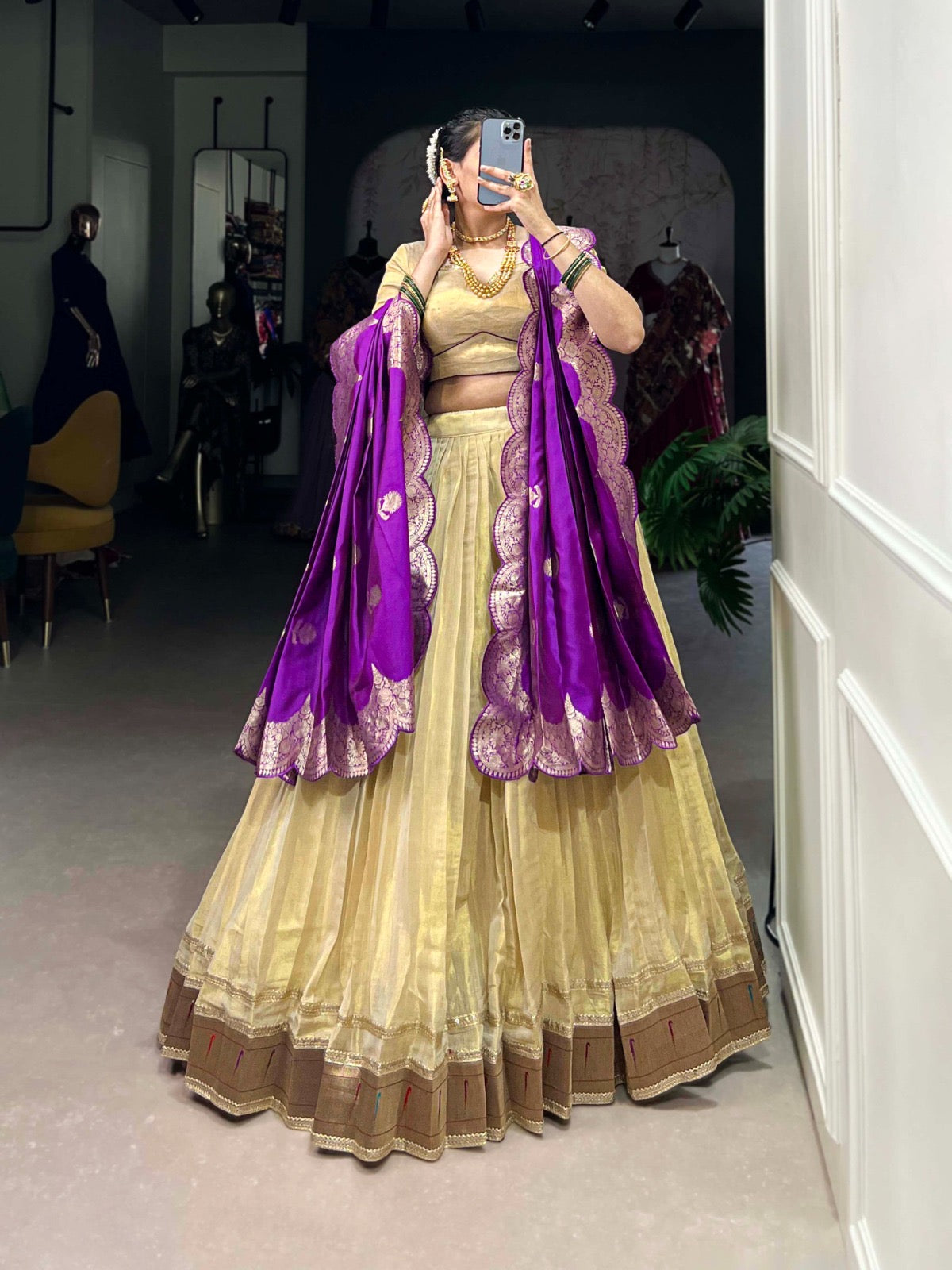 Paithani lehenga set for classy look