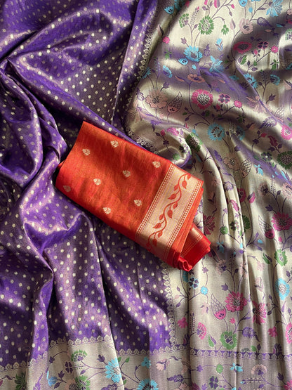 Classical Banarasi’s weaving Sarres