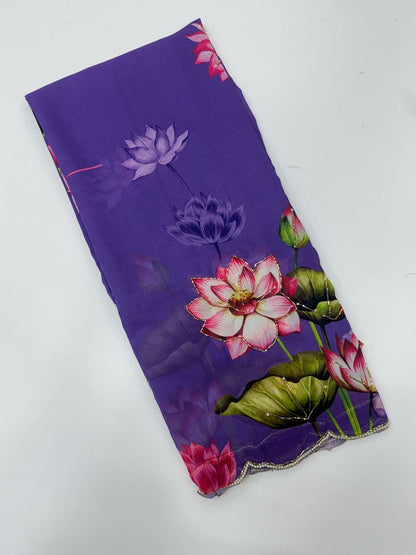 Tulips Georgette Sarees