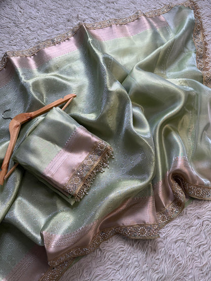 Banarasi kanjivaram bridal katan brocade silk saree classy