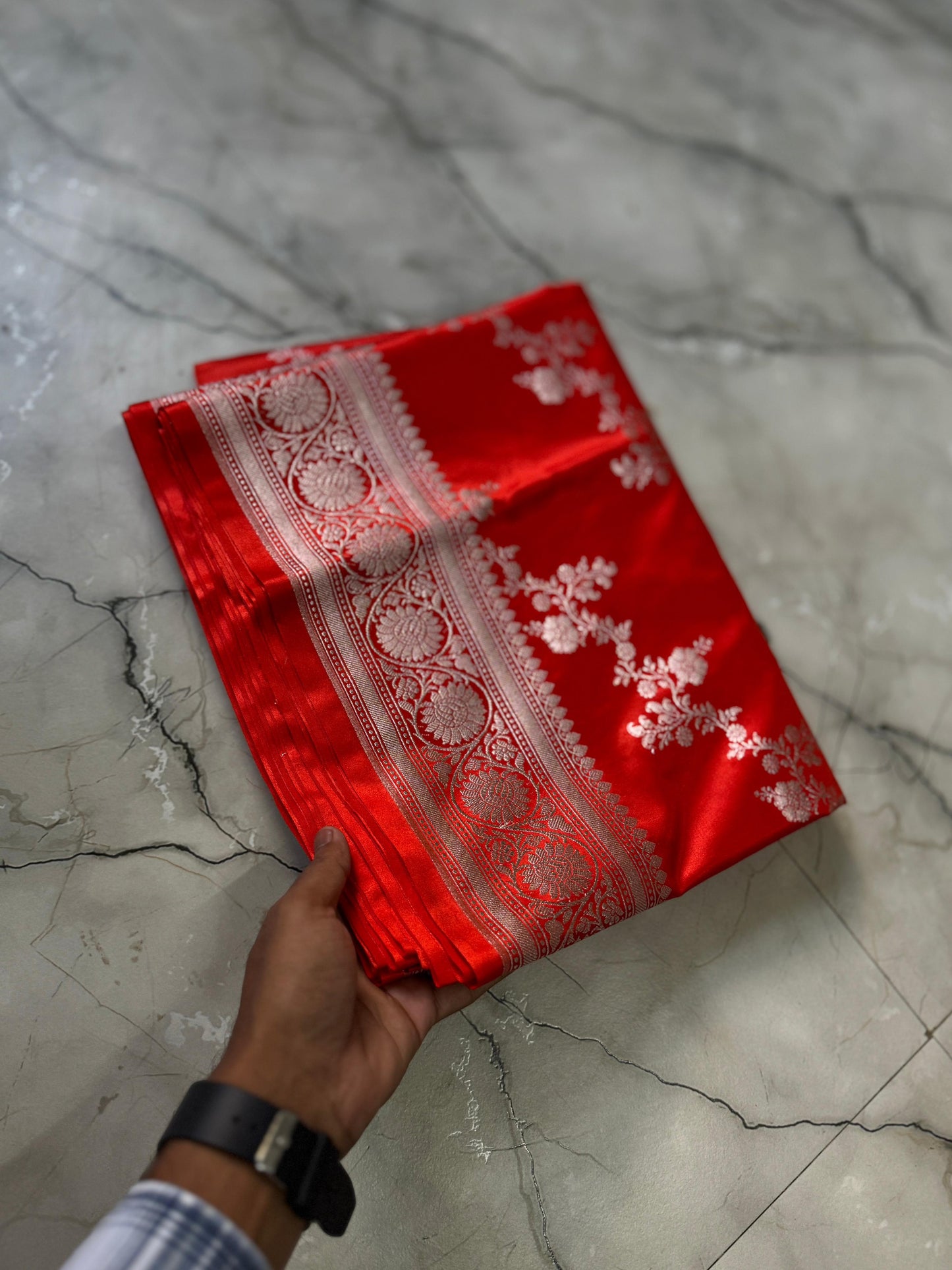 Luxe Pure Banarasi Handloom Mashru silk luxe sarees