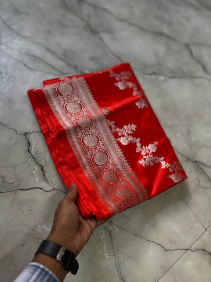 Luxe Pure Banarasi Handloom Mashru silk luxe sarees