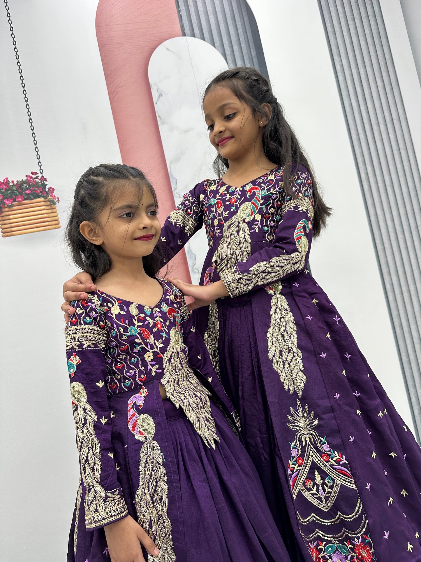 Kids cute peacock Desginer sets