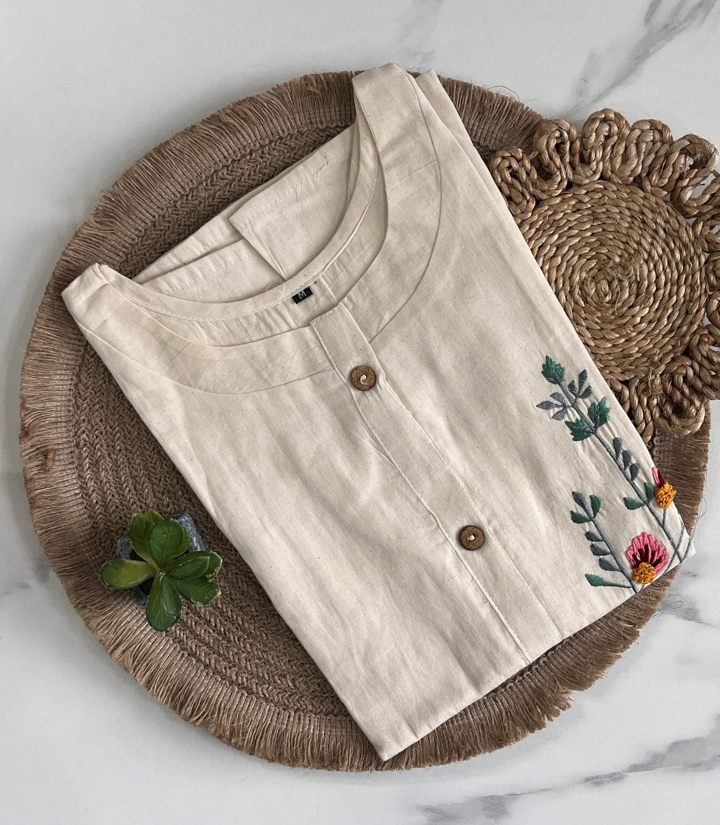 Embroidery Office wear kurtis