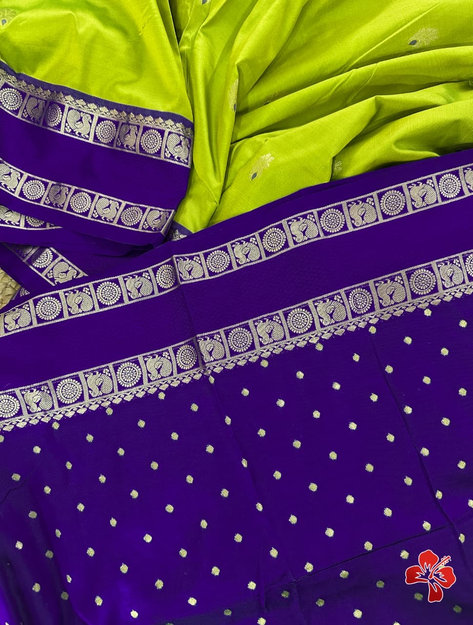 Sankranthi special semi pattu style vintage saree
