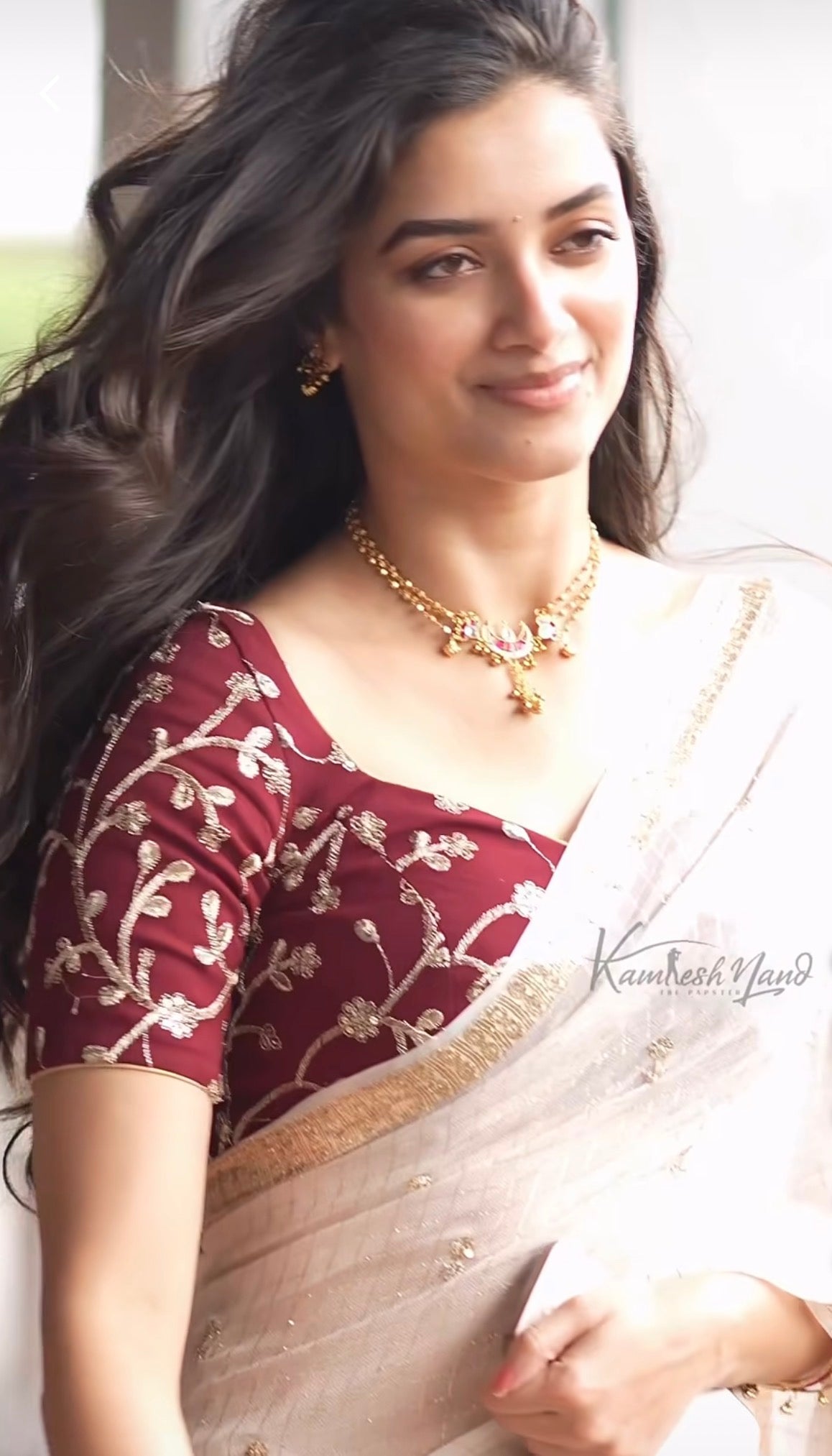 Bhagya Sree mam inspired trending budget saree