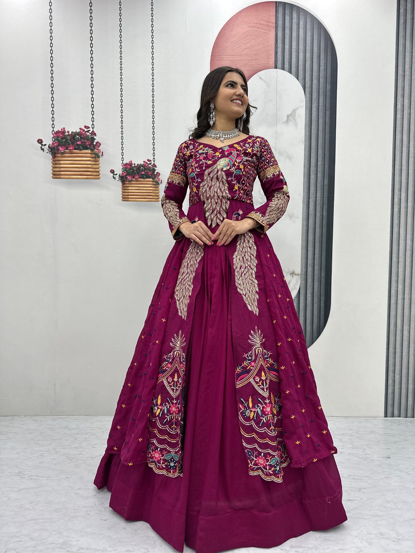 Big Boss, peacock  Degsiner Lehenga