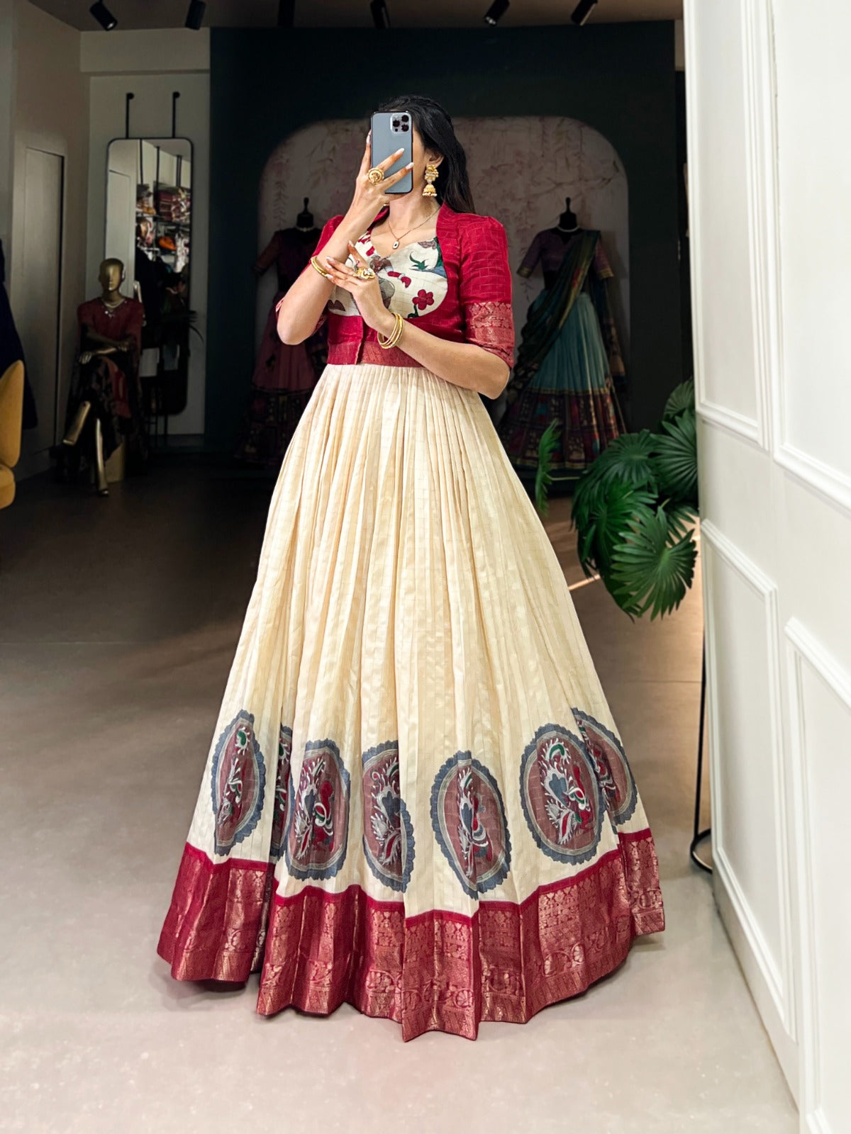 Gown with Koti (2 in Use Gowns )
