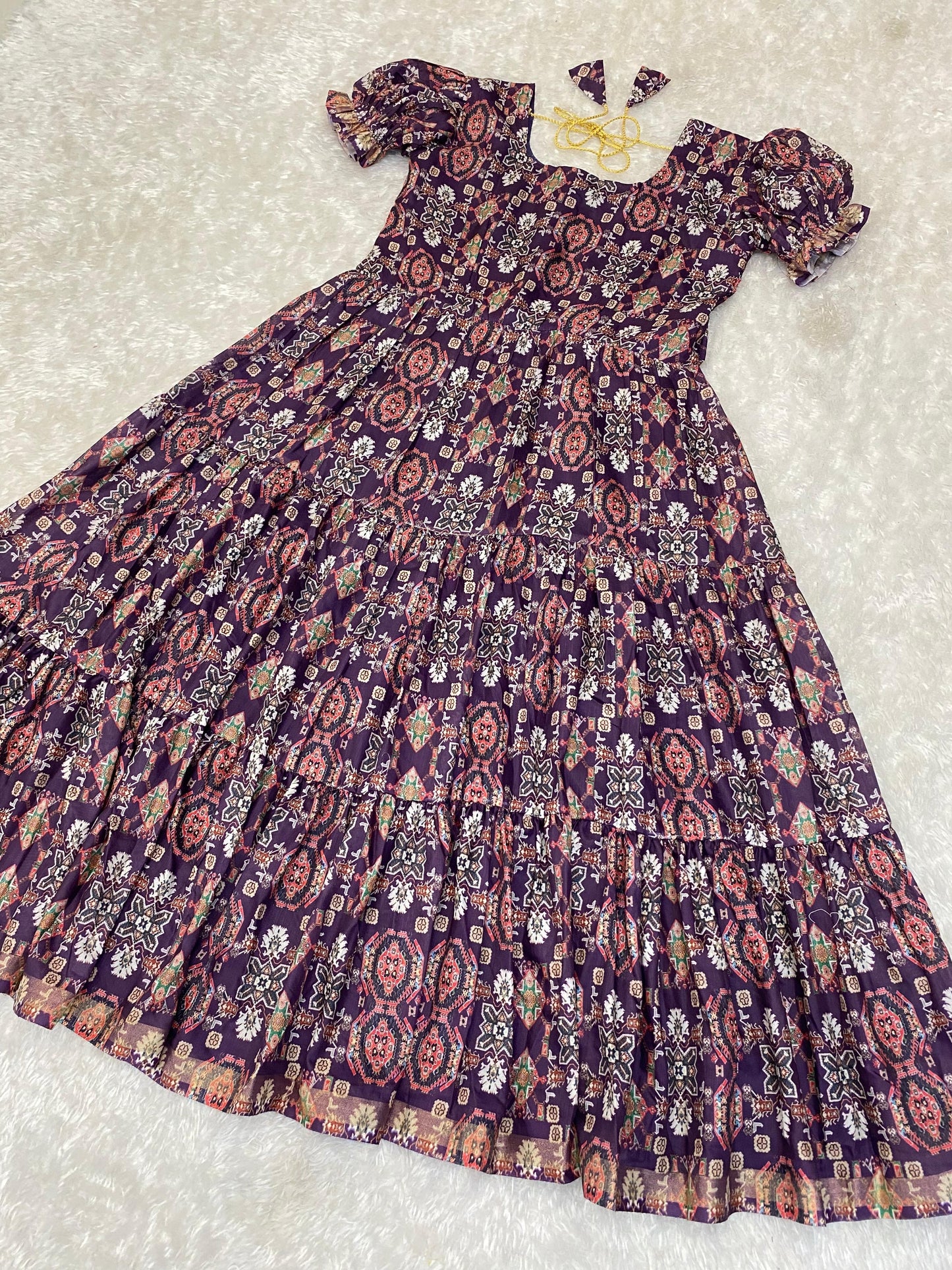 Cotton Silk Printed Gowns