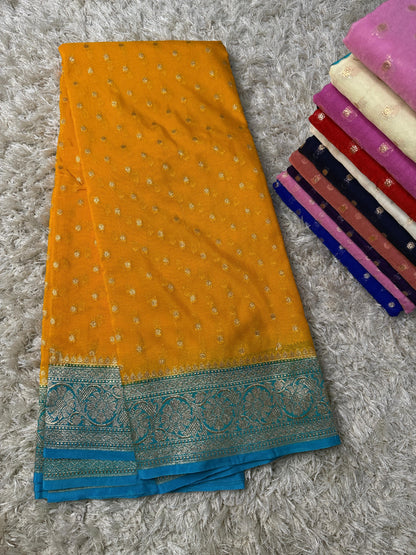 Banarasi Katan soft silk saree luxe