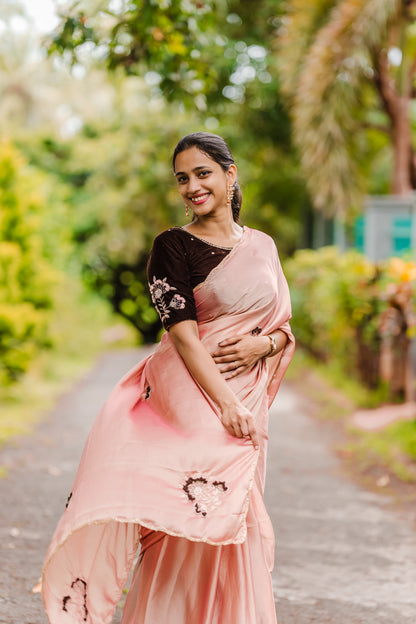 Saree With Stitched Blouse