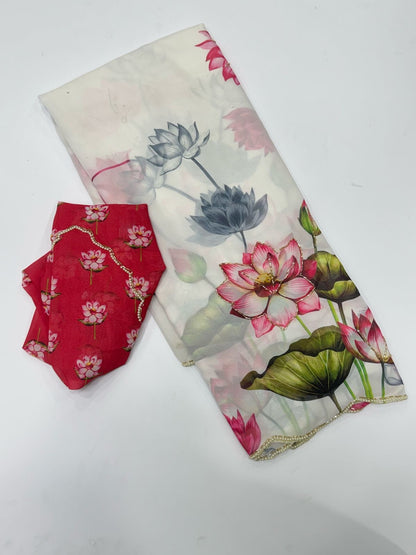 Tulips Georgette Sarees