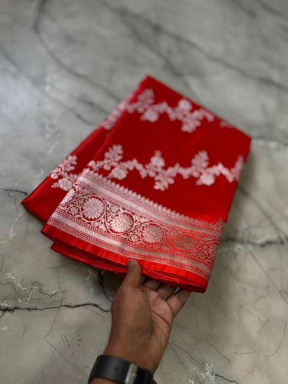 Luxe Pure Banarasi Handloom Mashru silk luxe sarees