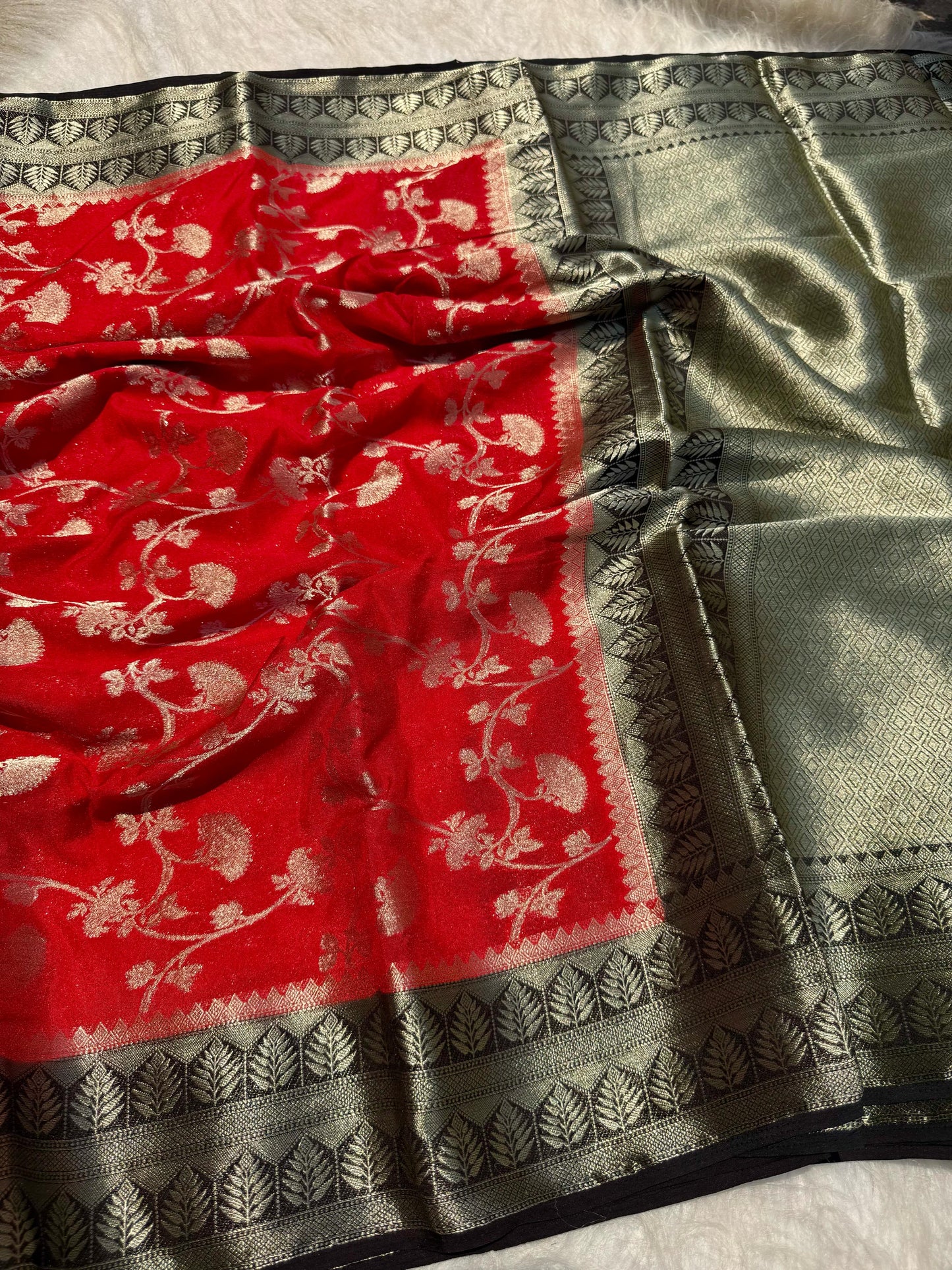 Handloom katan soft Georgette classy sarees