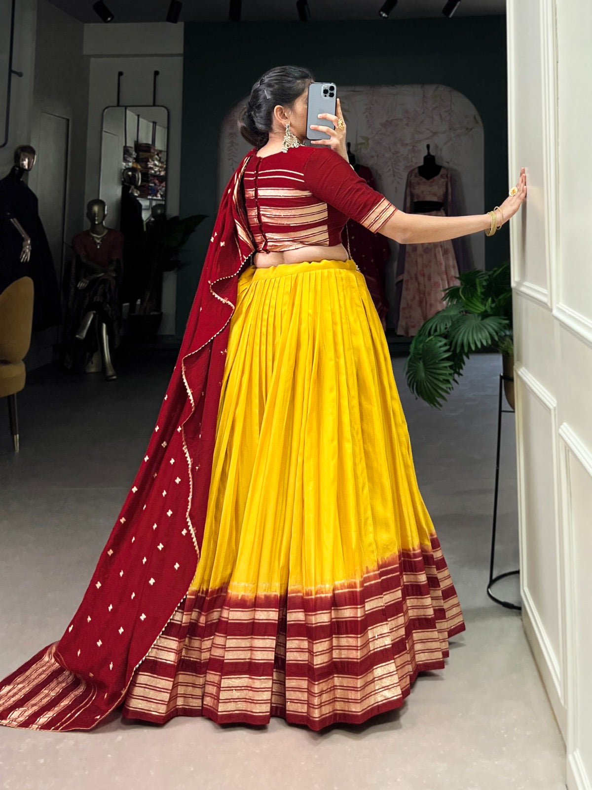 Pure Chanderi Lehenga sets