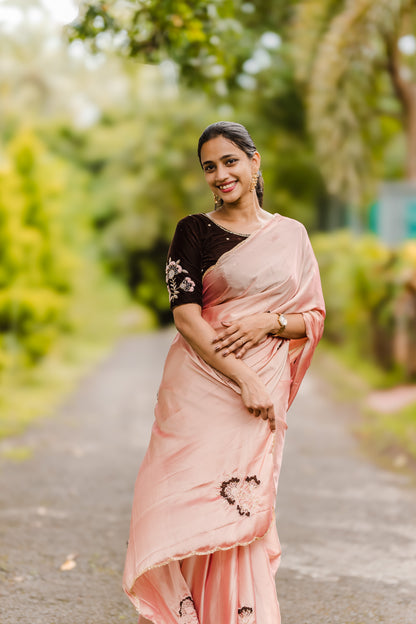 Saree With Stitched Blouse