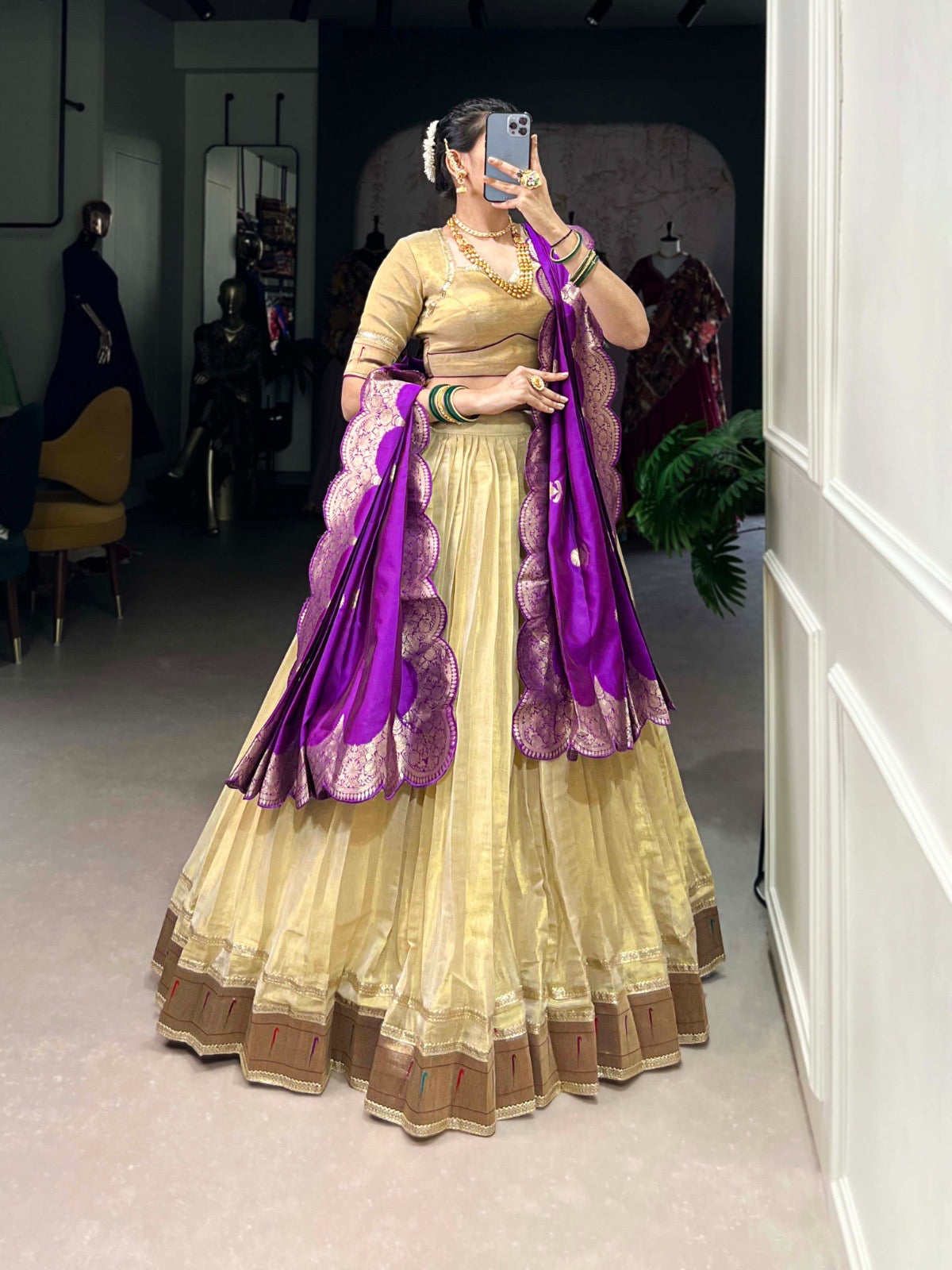 Paithani lehenga set for classy look