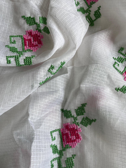 Kota doriya sraee with Desginer lace stitched blosue