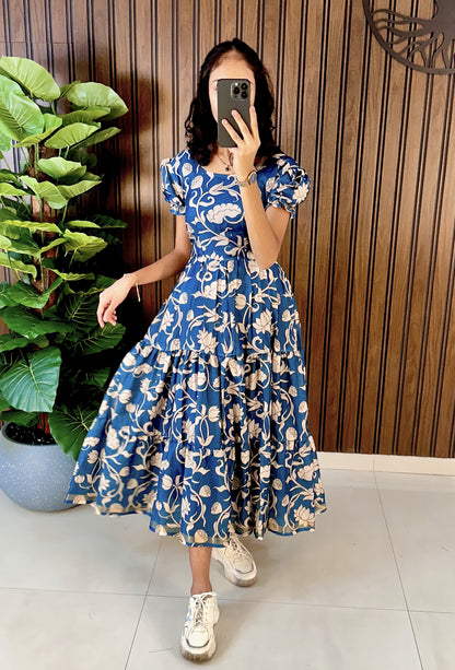 Cotton Silk Printed Gowns