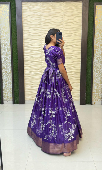 Dola silk fully stitched Wedding gowns
