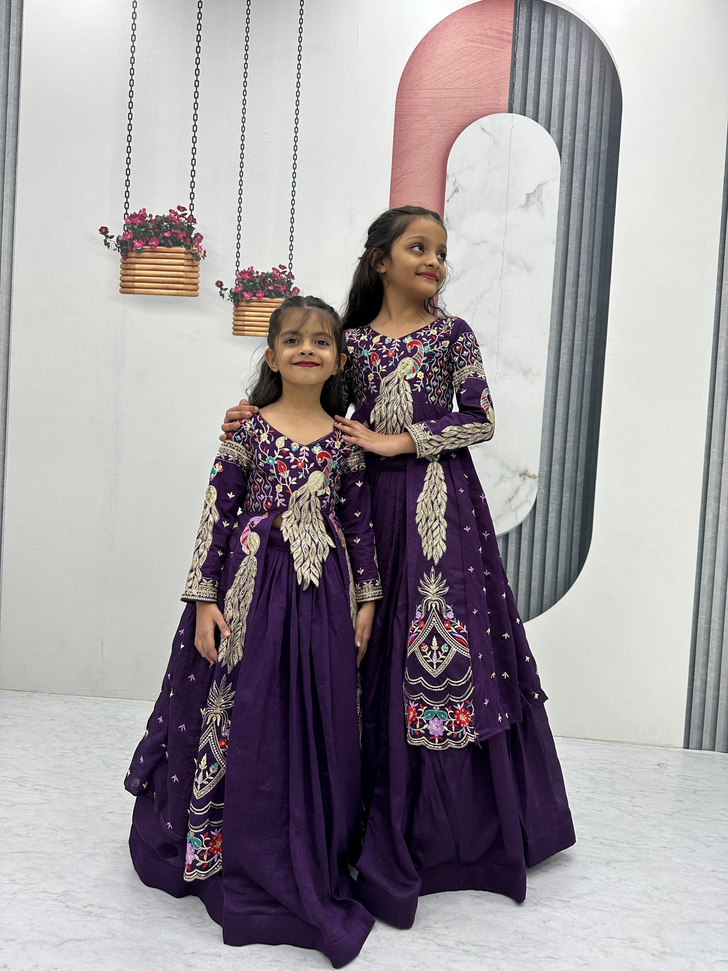 Kids cute peacock Desginer sets