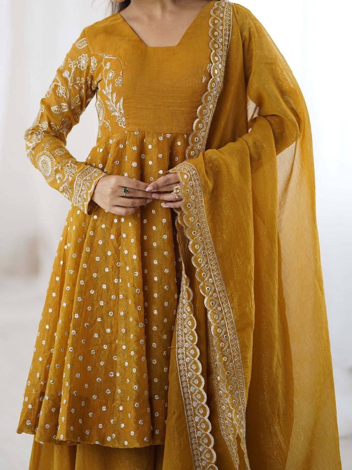 3 Pieces set Anarkali Gown dancing  sets