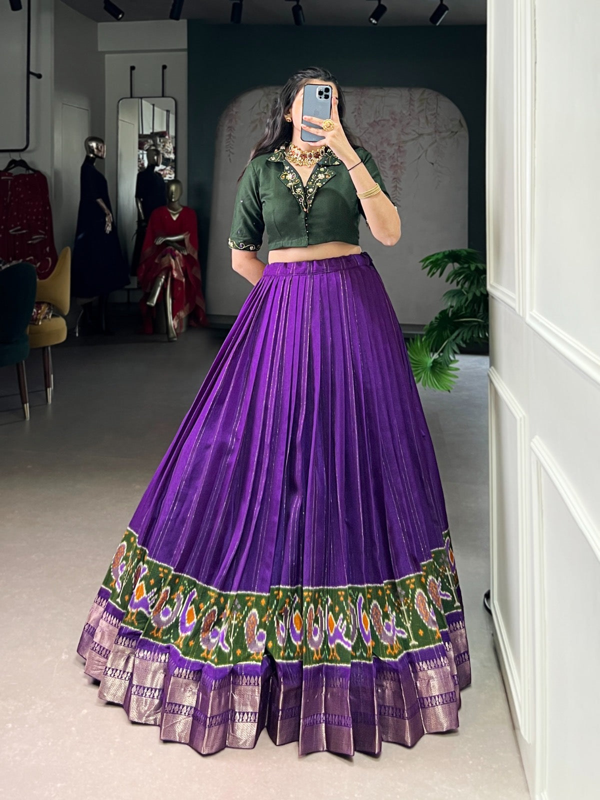 Indo Western Coord sets maggam  Lehenga