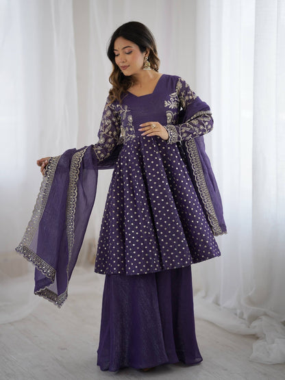 3 Pieces set Anarkali Gown dancing  sets