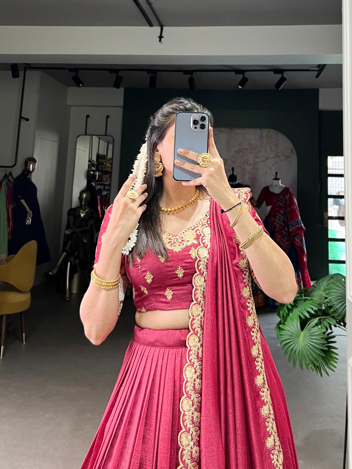 Festival Wibe lehengas vichitra silk  work