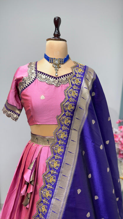 Exquisite Paithani Silk Lehanga