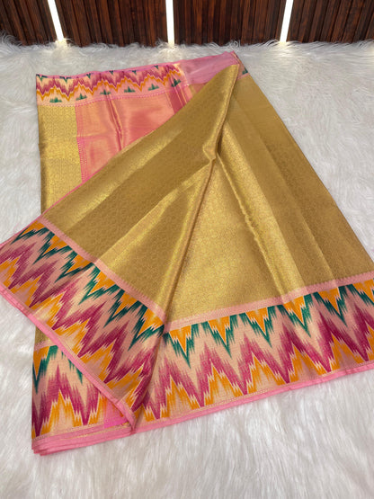 Banarasi Kanjeevaram tissue silk saree