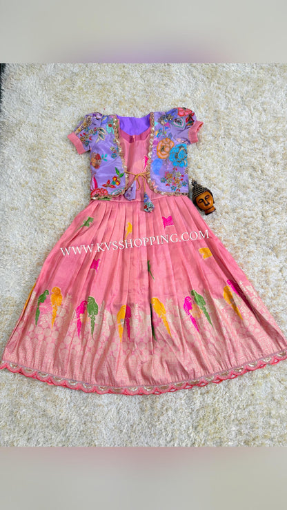 Kids 2 in One gowns Parrot Gowns