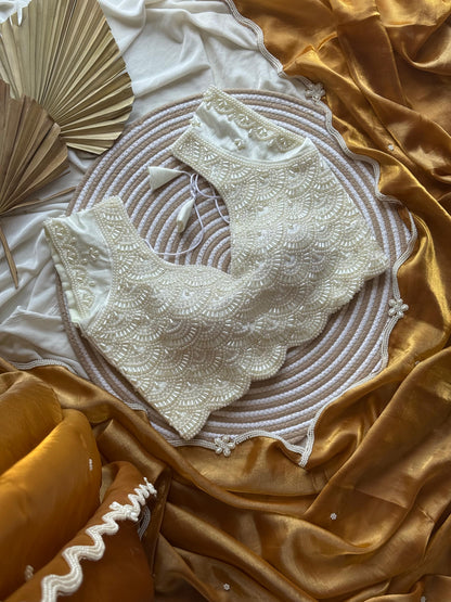 Handcrafted Elegance in Every Drape Saree with stitched blouse