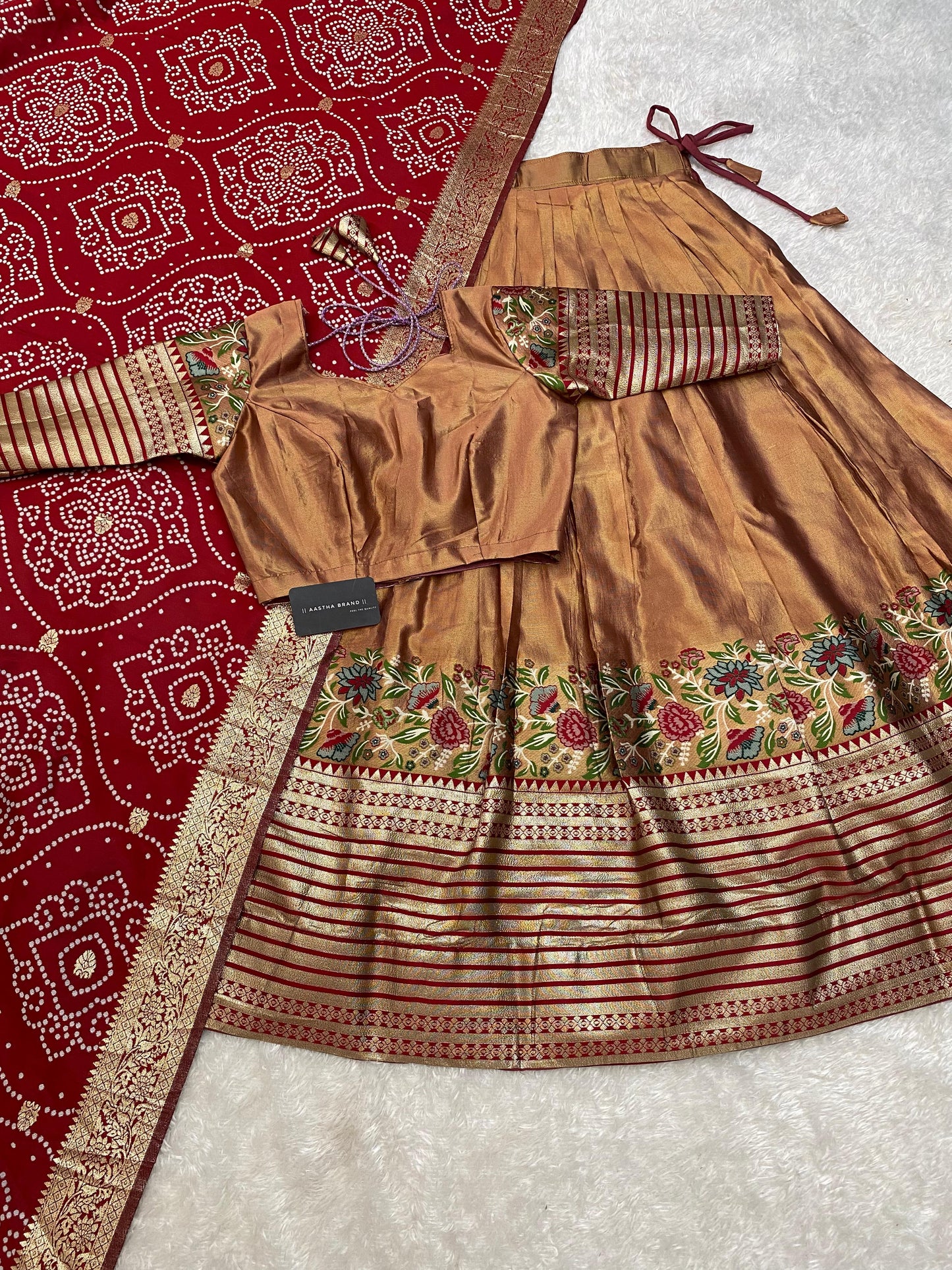 Tissue Paithani Desginer Lehenga