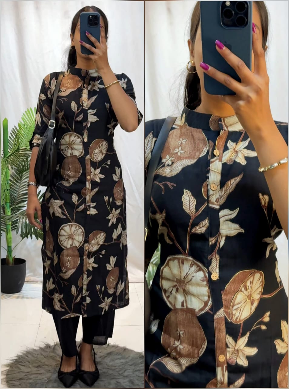 Flower Kurti with Plazo  sets