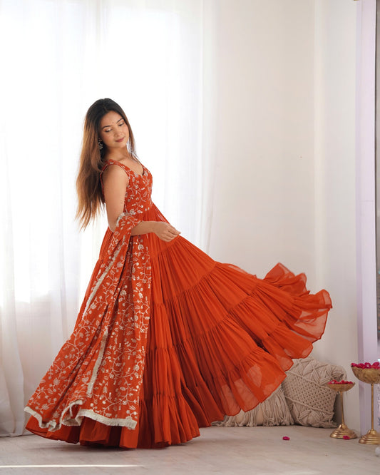 Anarakali Gowns /3 In one Use Set