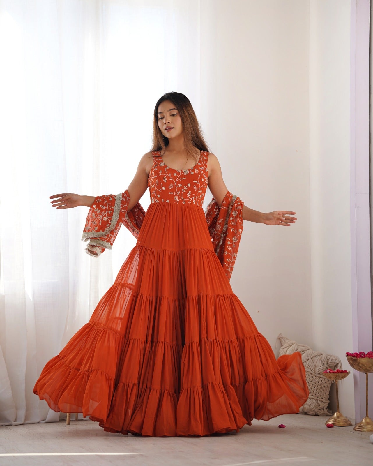 Anarakali Gowns /3 In one Use Set