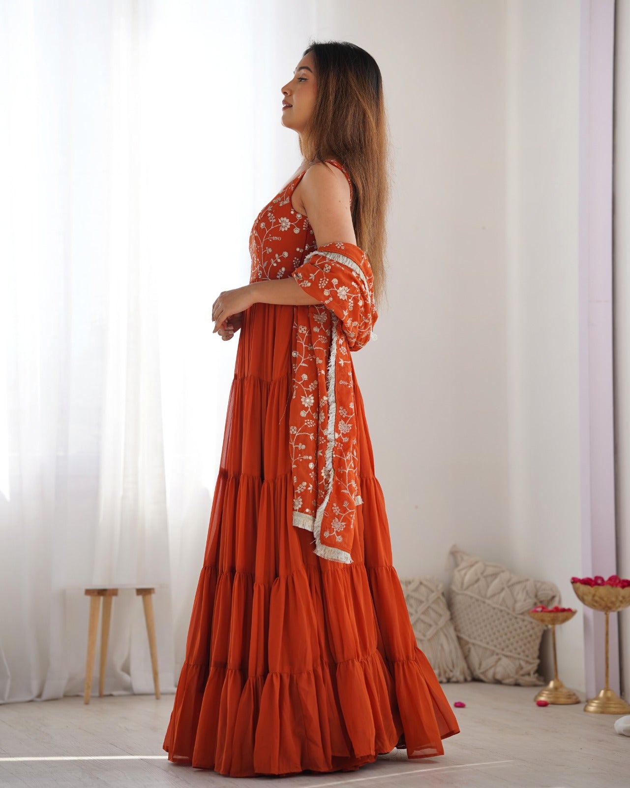 Anarakali Gowns /3 In one Use Set
